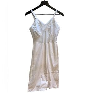 Vintage | Intimates & Sleepwear | Vintage White Cotton Slip Dress Size 32 |  Poshmark
